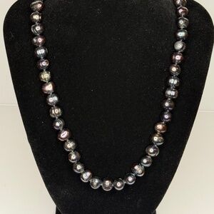 18" Dark Color Faux Rough Pearls